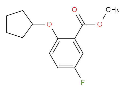 methyl 2-(cyclopentyloxy)-5-fluorobenzoate