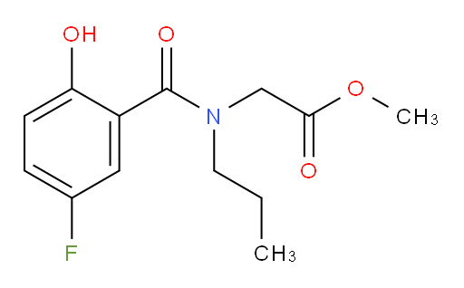 methyl 2-(5-fluoro-2-hydroxy-N-propylbenzamido)acetate