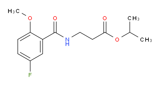 isopropyl 3-(5-fluoro-2-methoxybenzamido)propanoate