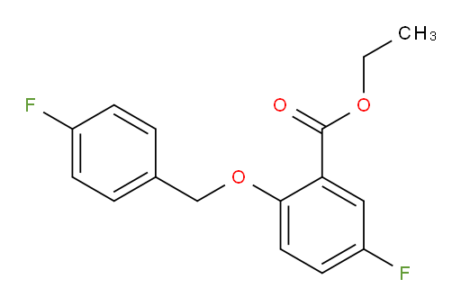 ethyl 5-fluoro-2-((4-fluorobenzyl)oxy)benzoate