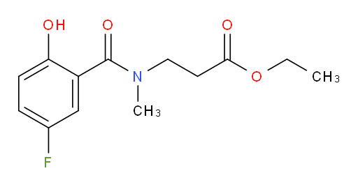 ethyl 3-(5-fluoro-2-hydroxy-N-methylbenzamido)propanoate