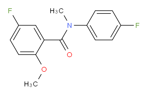 5-fluoro-N-(4-fluorophenyl)-2-methoxy-N-methylbenzamide