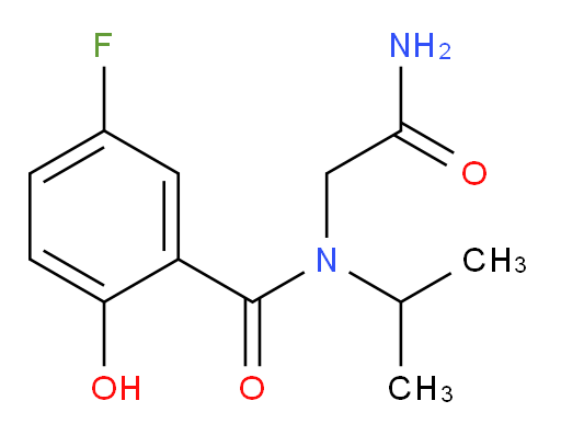 N-(2-amino-2-oxoethyl)-5-fluoro-2-hydroxy-N-isopropylbenzamide