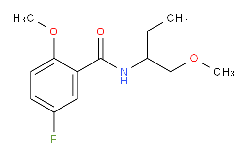 5-fluoro-2-methoxy-N-(1-methoxybutan-2-yl)benzamide