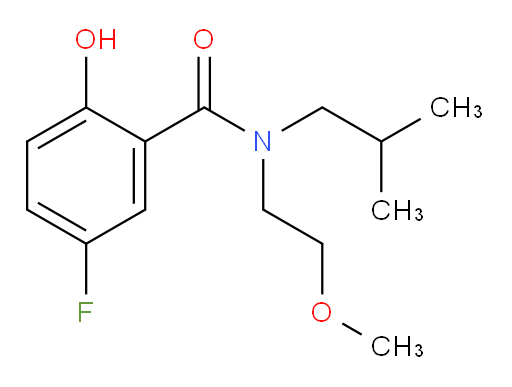 5-fluoro-2-hydroxy-N-isobutyl-N-(2-methoxyethyl)benzamide