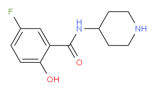 5-fluoro-2-hydroxy-N-(piperidin-4-yl)benzamide