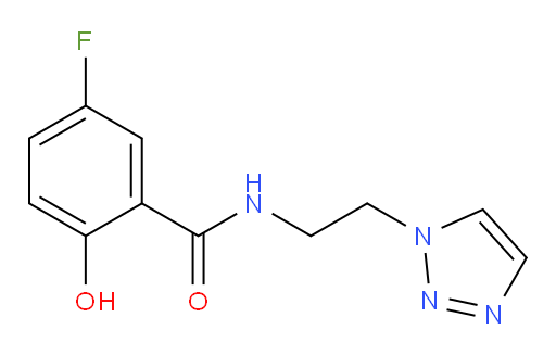 N-(2-(1H-1,2,3-triazol-1-yl)ethyl)-5-fluoro-2-hydroxybenzamide
