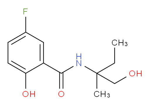 5-fluoro-2-hydroxy-N-(1-hydroxy-2-methylbutan-2-yl)benzamide