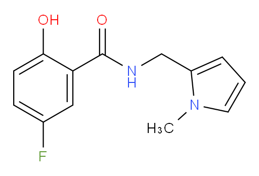5-fluoro-2-hydroxy-N-((1-methyl-1H-pyrrol-2-yl)methyl)benzamide