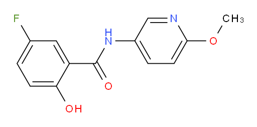 5-fluoro-2-hydroxy-N-(6-methoxypyridin-3-yl)benzamide