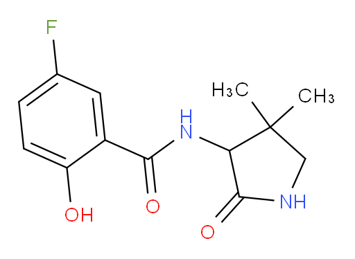N-(4,4-dimethyl-2-oxopyrrolidin-3-yl)-5-fluoro-2-hydroxybenzamide