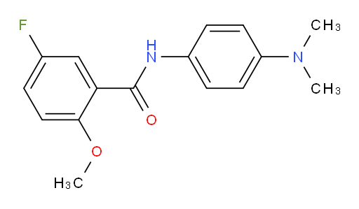 N-(4-(dimethylamino)phenyl)-5-fluoro-2-methoxybenzamide