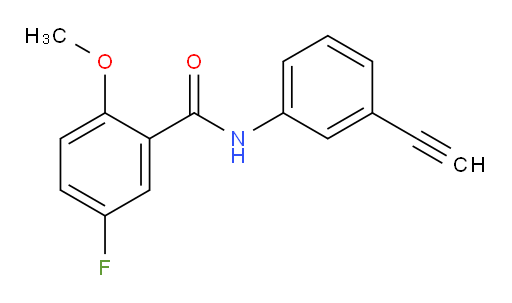N-(3-ethynylphenyl)-5-fluoro-2-methoxybenzamide