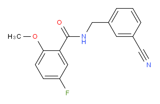 N-(3-cyanobenzyl)-5-fluoro-2-methoxybenzamide
