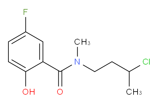 N-(3-chlorobutyl)-5-fluoro-2-hydroxy-N-methylbenzamide