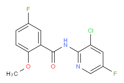 N-(3-chloro-5-fluoropyridin-2-yl)-5-fluoro-2-methoxybenzamide