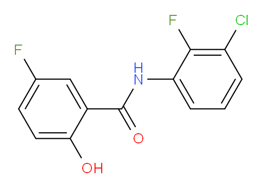 N-(3-chloro-2-fluorophenyl)-5-fluoro-2-hydroxybenzamide