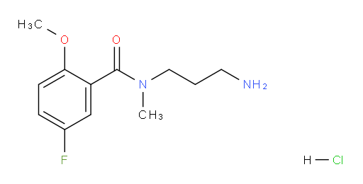 N-(3-aminopropyl)-5-fluoro-2-methoxy-N-methylbenzamide hydrochloride