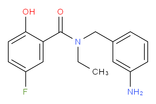 N-(3-aminobenzyl)-N-ethyl-5-fluoro-2-hydroxybenzamide