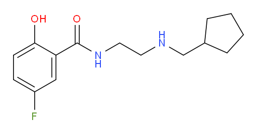 N-(2-((cyclopentylmethyl)amino)ethyl)-5-fluoro-2-hydroxybenzamide