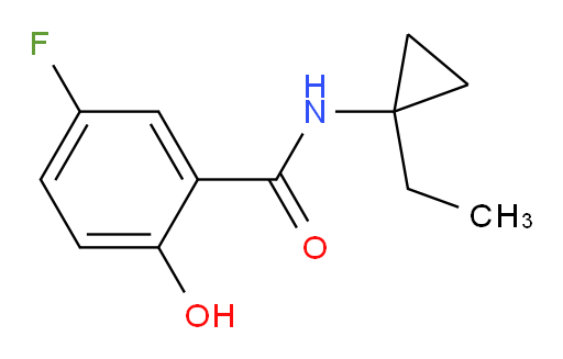 N-(1-ethylcyclopropyl)-5-fluoro-2-hydroxybenzamide