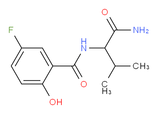 N-(1-amino-3-methyl-1-oxobutan-2-yl)-5-fluoro-2-hydroxybenzamide