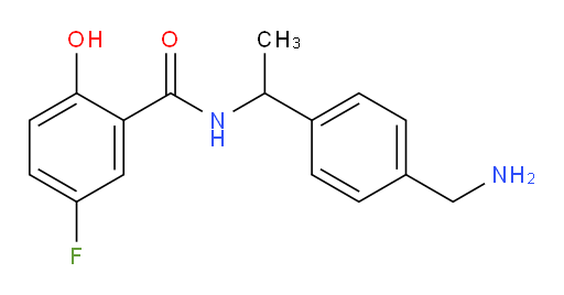 N-(1-(4-(aminomethyl)phenyl)ethyl)-5-fluoro-2-hydroxybenzamide