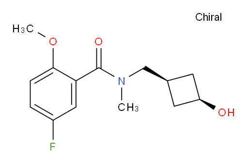 5-fluoro-N-(((1s,3s)-3-hydroxycyclobutyl)methyl)-2-methoxy-N-methylbenzamide