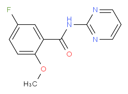 5-fluoro-2-methoxy-N-(pyrimidin-2-yl)benzamide