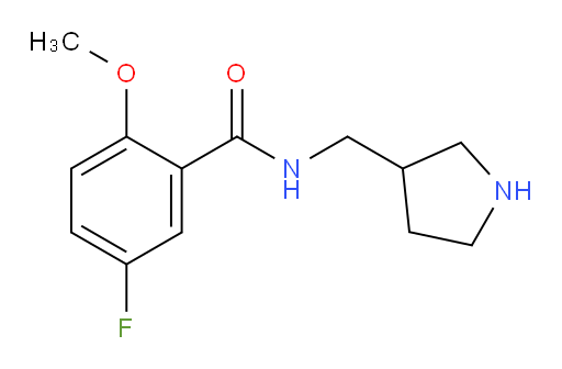 5-fluoro-2-methoxy-N-(pyrrolidin-3-ylmethyl)benzamide