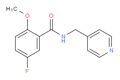 5-fluoro-2-methoxy-N-(pyridin-4-ylmethyl)benzamide