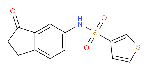 N-(3-oxo-2,3-dihydro-1H-inden-5-yl)thiophene-3-sulfonamide