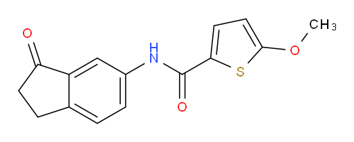5-methoxy-N-(3-oxo-2,3-dihydro-1H-inden-5-yl)thiophene-2-carboxamide