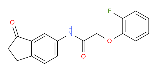 2-(2-fluorophenoxy)-N-(3-oxo-2,3-dihydro-1H-inden-5-yl)acetamide