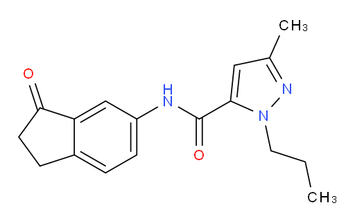 3-methyl-N-(3-oxo-2,3-dihydro-1H-inden-5-yl)-1-propyl-1H-pyrazole-5-carboxamide