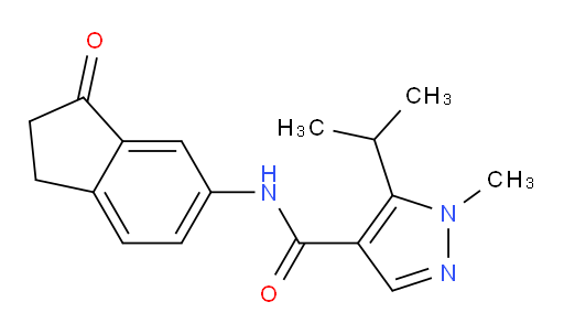 5-isopropyl-1-methyl-N-(3-oxo-2,3-dihydro-1H-inden-5-yl)-1H-pyrazole-4-carboxamide