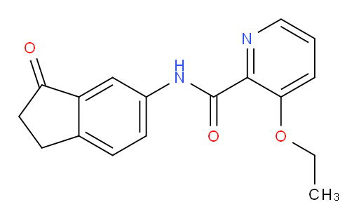 3-ethoxy-N-(3-oxo-2,3-dihydro-1H-inden-5-yl)picolinamide