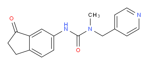 1-methyl-3-(3-oxo-2,3-dihydro-1H-inden-5-yl)-1-(pyridin-4-ylmethyl)urea