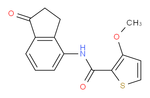 3-methoxy-N-(1-oxo-2,3-dihydro-1H-inden-4-yl)thiophene-2-carboxamide