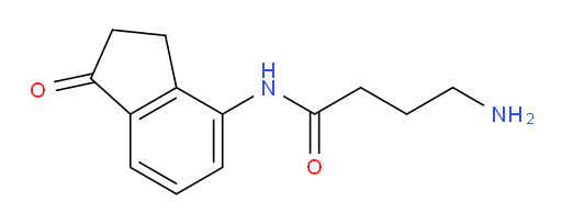 4-amino-N-(1-oxo-2,3-dihydro-1H-inden-4-yl)butanamide