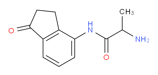 2-amino-N-(1-oxo-2,3-dihydro-1H-inden-4-yl)propanamide