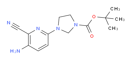 tert-butyl 3-(5-amino-6-cyanopyridin-2-yl)imidazolidine-1-carboxylate