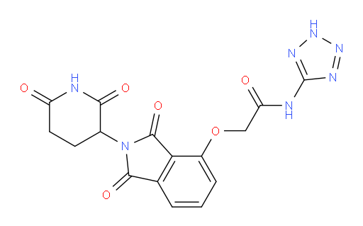 2-((2-(2,6-dioxopiperidin-3-yl)-1,3-dioxoisoindolin-4-yl)oxy)-N-(2H-tetrazol-5-yl)acetamide