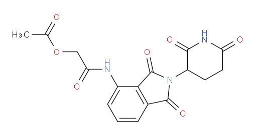 2-((2-(2,6-dioxopiperidin-3-yl)-1,3-dioxoisoindolin-4-yl)amino)-2-oxoethyl acetate