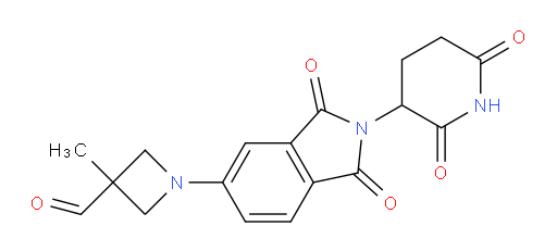 1-(2-(2,6-dioxopiperidin-3-yl)-1,3-dioxoisoindolin-5-yl)-3-methylazetidine-3-carbaldehyde
