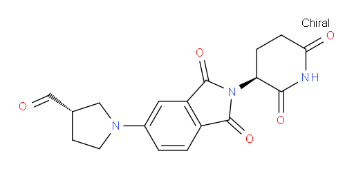 (S)-1-(2-((S)-2,6-dioxopiperidin-3-yl)-1,3-dioxoisoindolin-5-yl)pyrrolidine-3-carbaldehyde