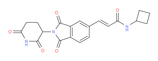 (E)-N-cyclobutyl-3-(2-(2,6-dioxopiperidin-3-yl)-1,3-dioxoisoindolin-5-yl)acrylamide