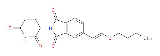 (E)-5-(2-butoxyvinyl)-2-(2,6-dioxopiperidin-3-yl)isoindoline-1,3-dione
