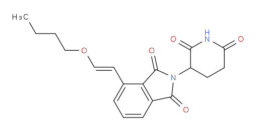 (E)-4-(2-butoxyvinyl)-2-(2,6-dioxopiperidin-3-yl)isoindoline-1,3-dione