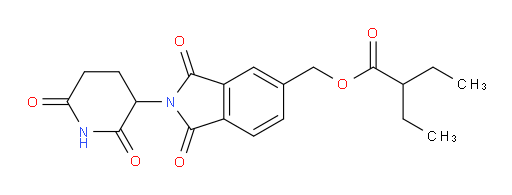 (2-(2,6-dioxopiperidin-3-yl)-1,3-dioxoisoindolin-5-yl)methyl 2-ethylbutanoate
